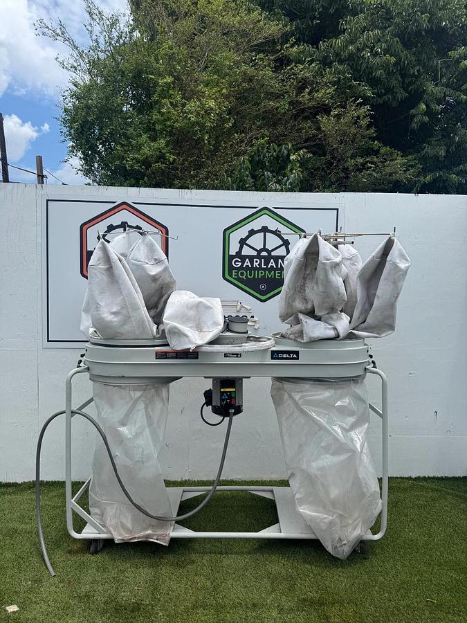Used Delta 50-764 Dust Collector w/ 5Hp 3Ph Motor, Rolling Cart Set Up