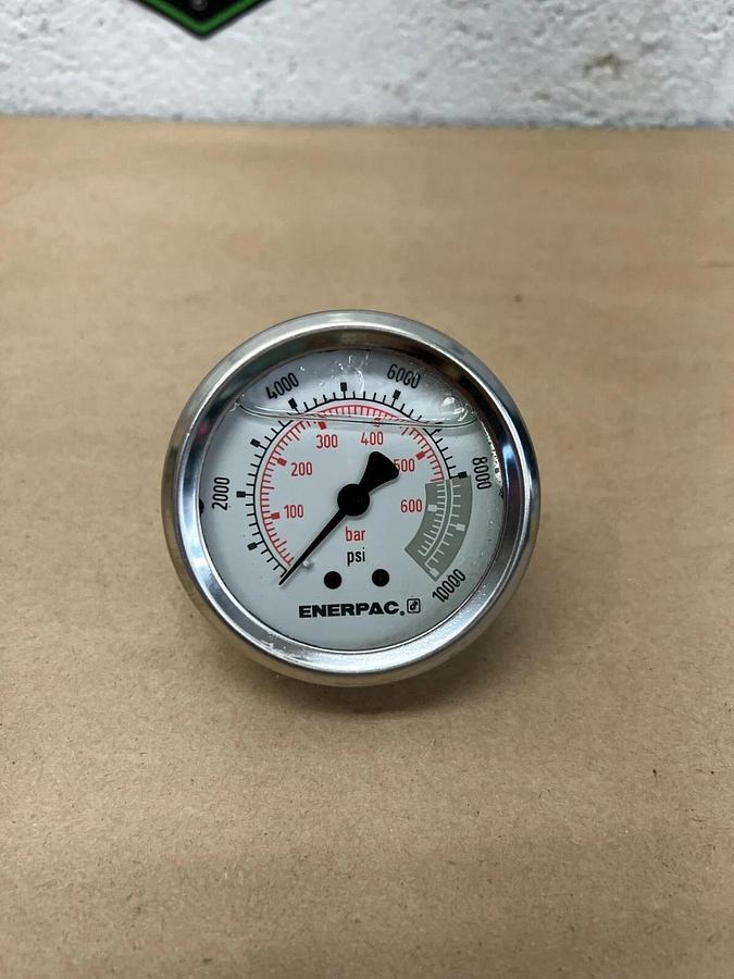 Used Enerpac 0-10,000 PSI Pressure Gauge