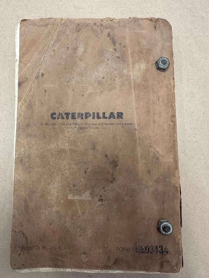 Used Caterpillar D7 Tractor Manual, Serial Numbers 48A1 to 48A6392