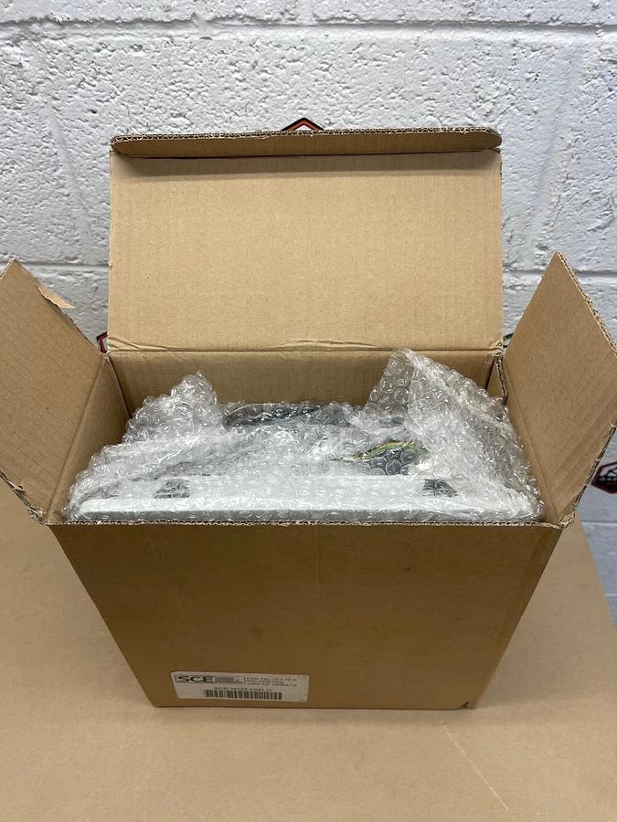 Used Saginaw Control & Engineering SCE-N12FA66LG Filter Fan 10”x10” RAL7035 Grey *NEW