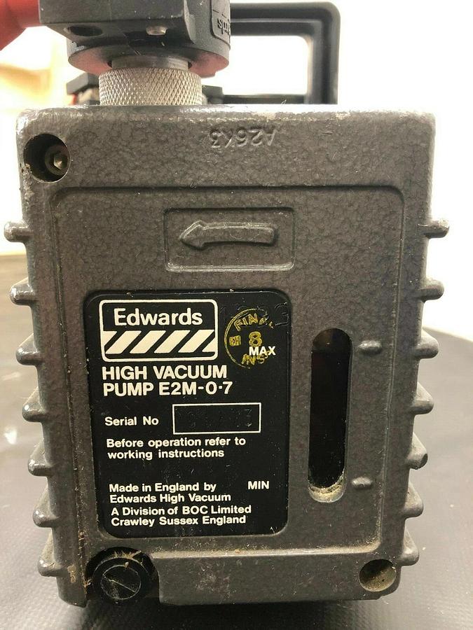 Used Edwards E2M-0-7, Dual Stage Rotary Vacuum Pump