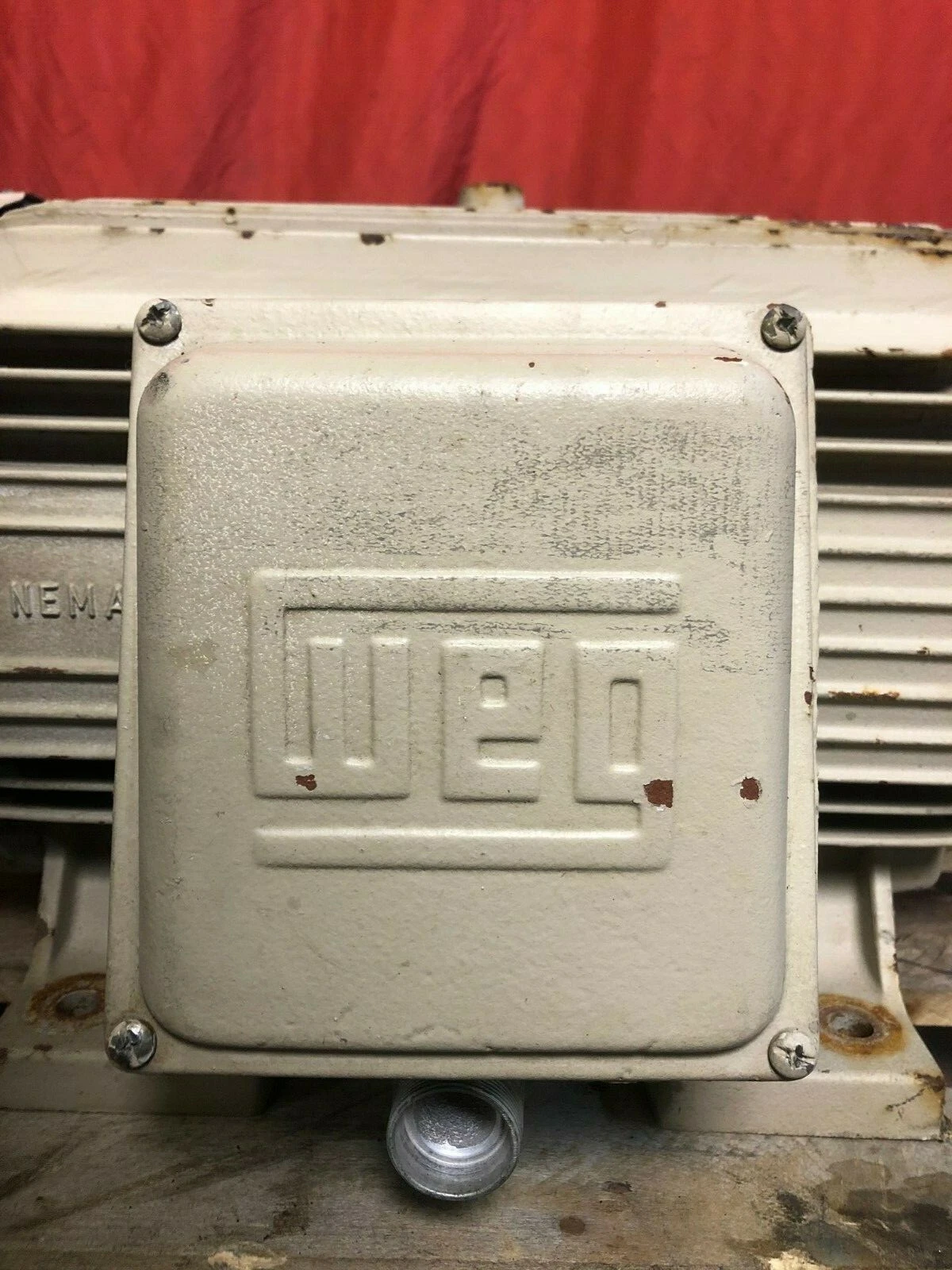 Used WEG 00509ES3EW254T, 5Hp, 865 RPM, Electric Motor, W254T Frame, 3 Phase