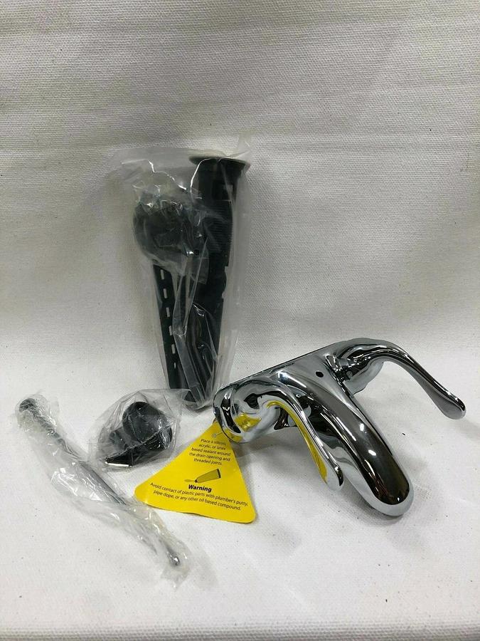 Used Home Impressions Two Handle Bathroom Faucet w/ Pop-Up Drain