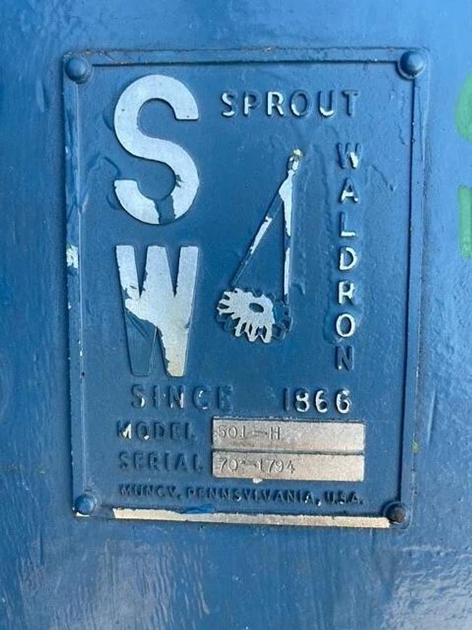 Used Sprout Waldron 501-H Pellet Mill w/ Siemens 150HP, 1185 RPM Belt Driven