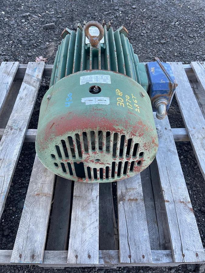 Used Toshiba International B0304FLF3BMHJ 30HP, 1770RPM, 460V 3Ph 60Hz Induction Motor