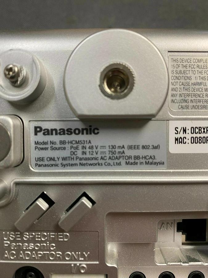 Used Panasonic BB-HCM531 Ethernet Outdoor Surveillance Camera