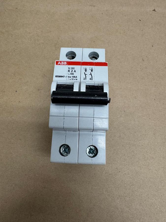 ABB S 202 K 2 A, 2 Pole Circuit Breaker *NEW*