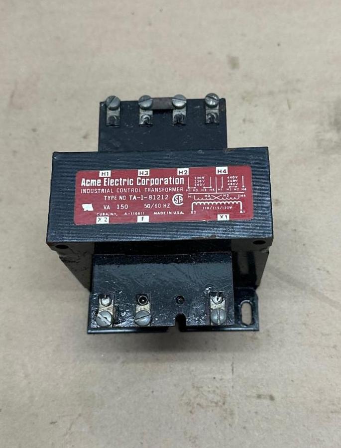Used ACME Electric Corp. TA-1-81212 Control Transformer