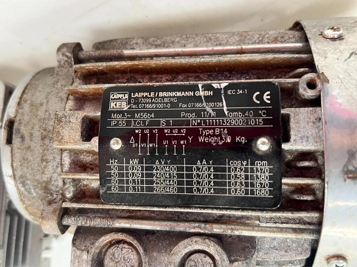 Used Laipple/Brinkmann B14 IP 55 Gearbox