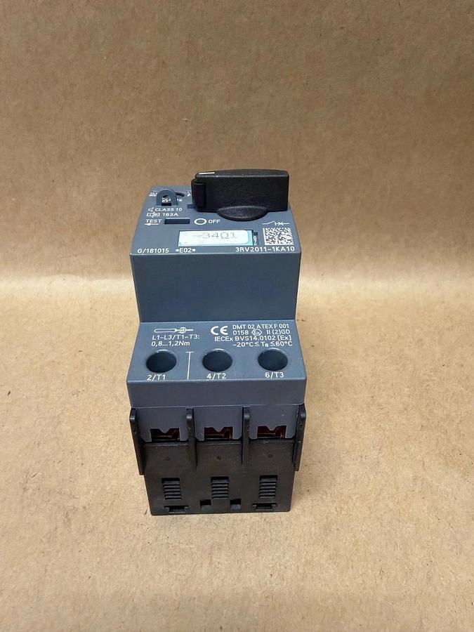 Used Siemens 3RV2011-1KA10 Manual Motor Starter