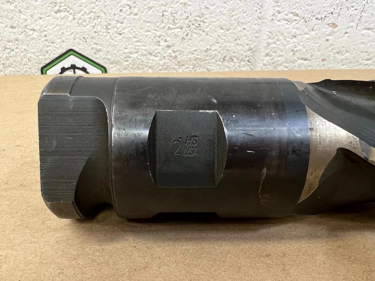 USA 2” High Speed Drill Bit Overall Length: 8-3/4”, Shank Diam: 2”, Length 3"