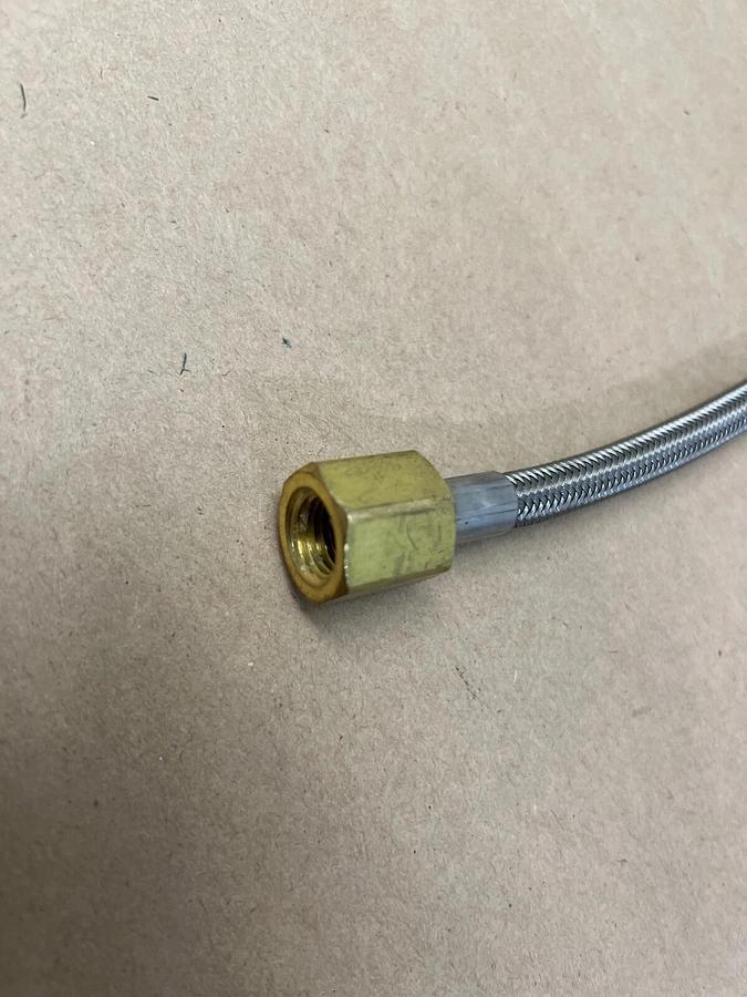 Superior Products 1/4” PTFE Hose, 304 SS Wire Braided 3' Item # PTF-34I-341-36