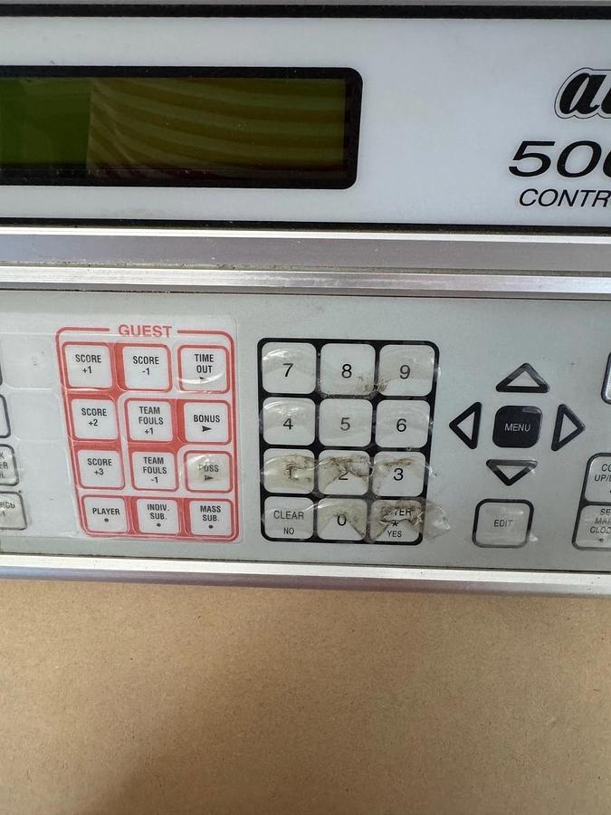 Used Daktronics AllSport 5000 Series Control Console, Controller w/ Power Cable