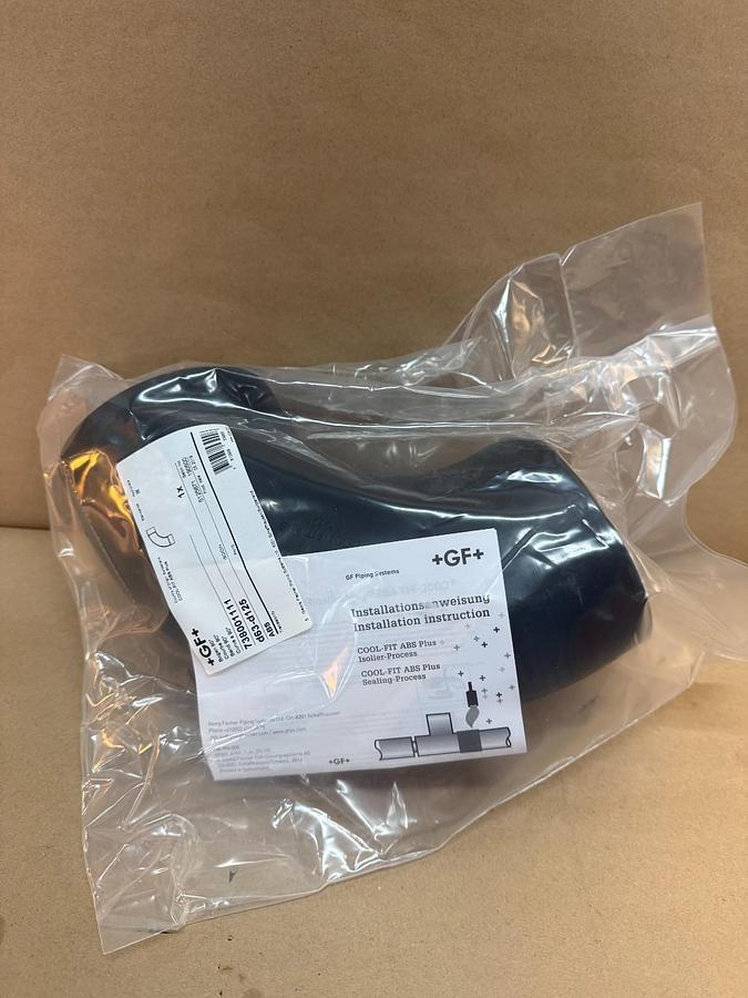 Used Georg Fischer Cool-Fit ABS Plus Bend 90°, 738001111 *NEW FACTORY SEALED*