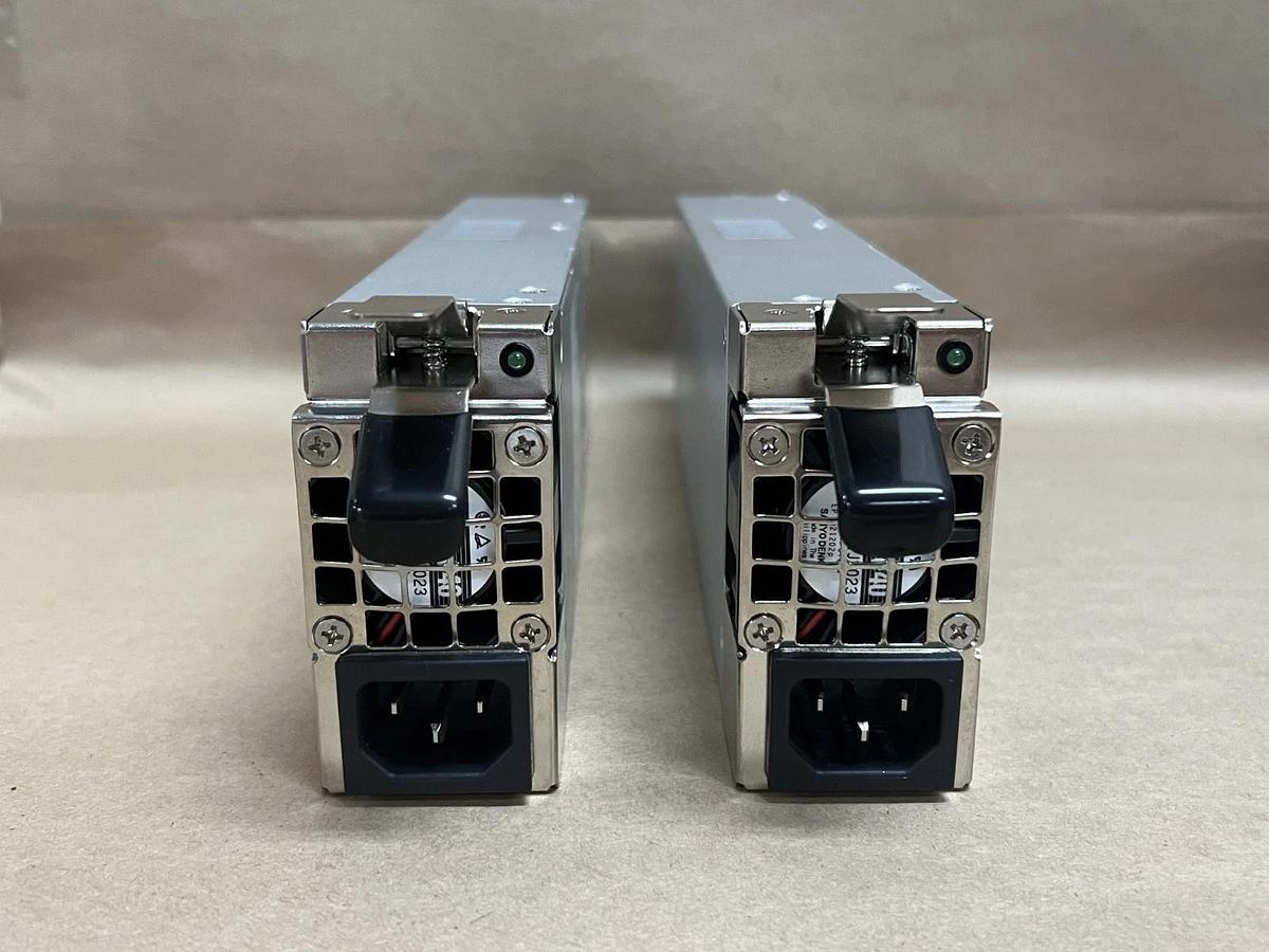Used Emacs GIN-6350P 350W Hot Plug Power Supply - Lot of 2