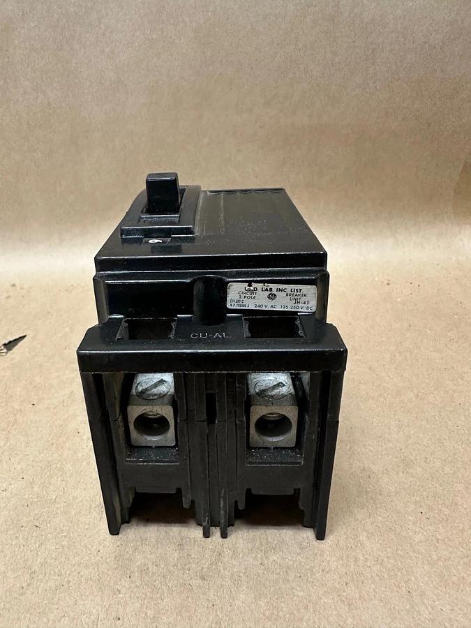 Used General Electric TEI22050 50A 2 Pole Circuit Breaker