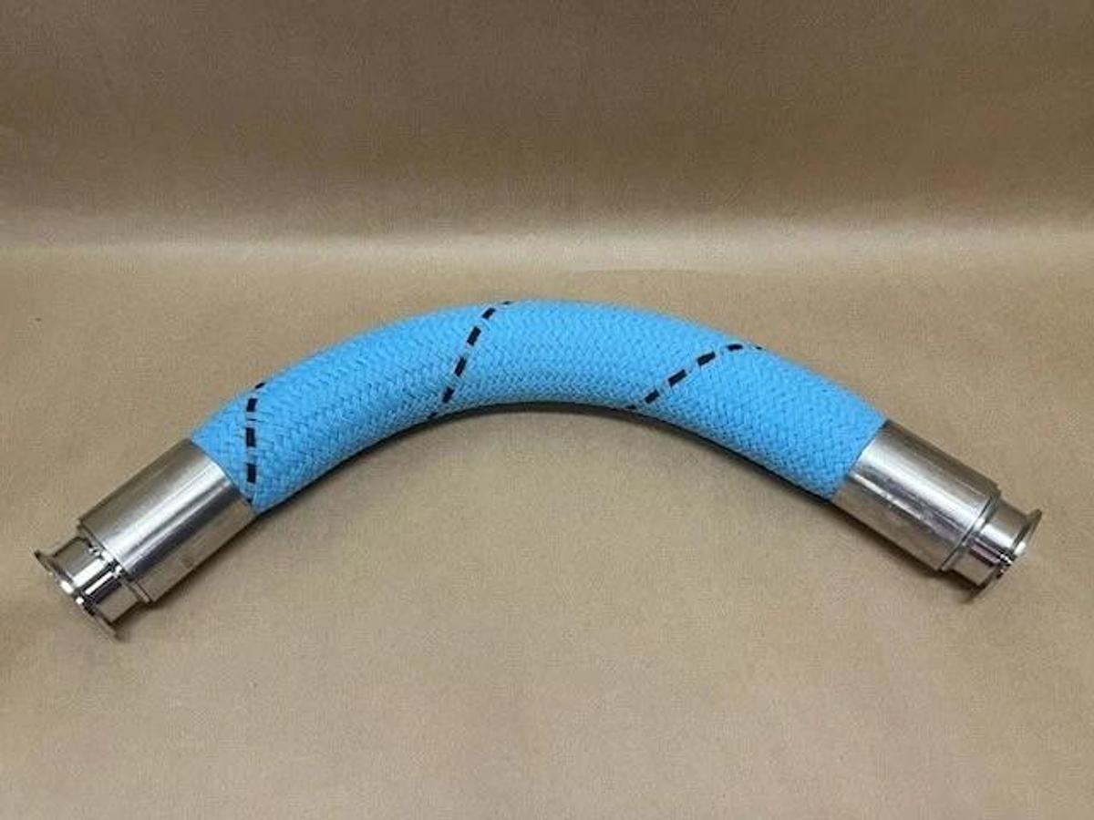 Used 25", PTFE Blue Polypro Braided Hose
