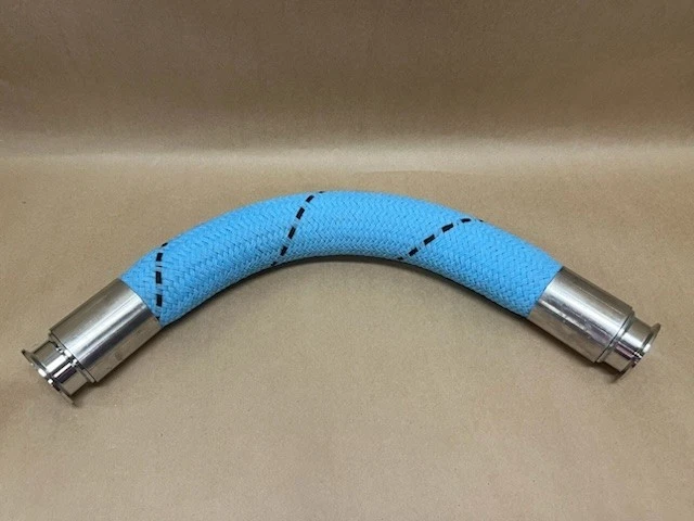 Used 25", PTFE Blue Polypro Braided Hose