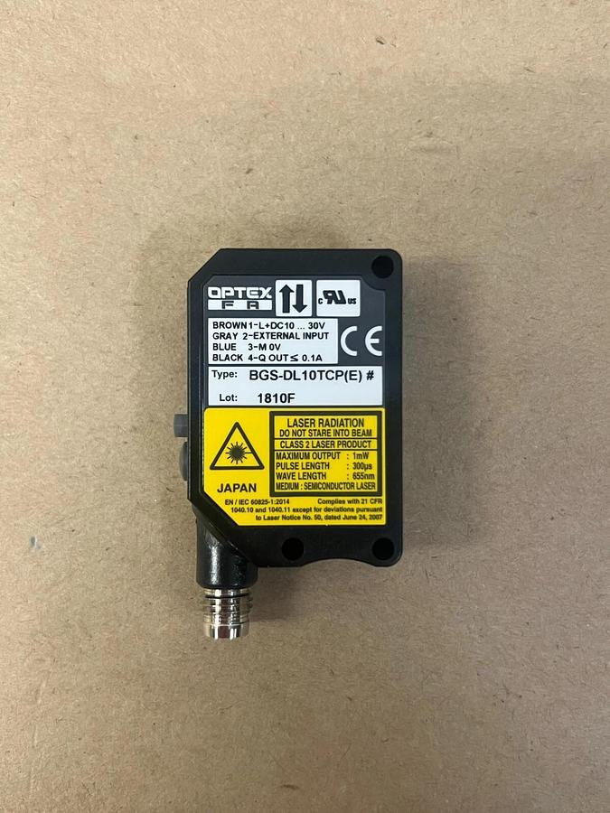 Optex BGS-DL10TCP(E) 1810F, 16396 Background Suppression Digital Laser