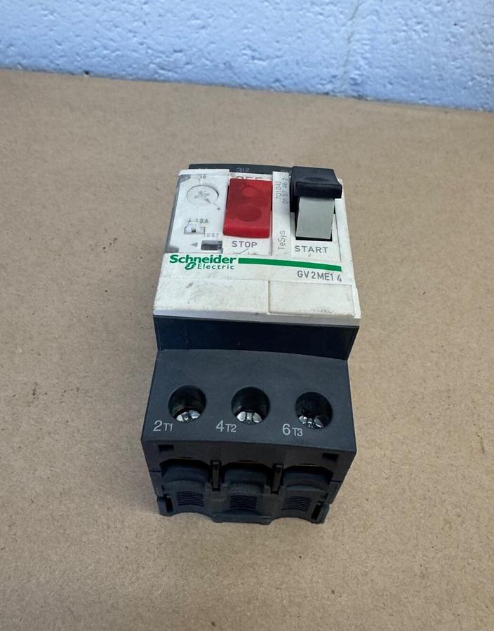 Used Schneider Electric GV2ME14 Motor Starter Circuit Protector, 6-10 A, 690 V, 3kA