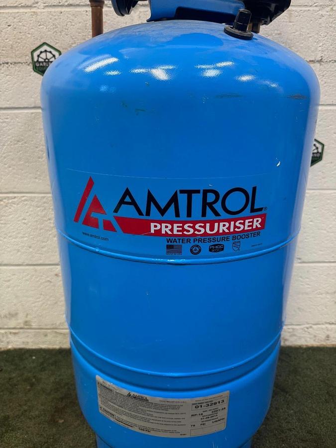 Used Amtrol RP-15 Water Pressure Booster, 75 PSI Tank, 1/2Hp AO Smith Pump @ 3450RPM