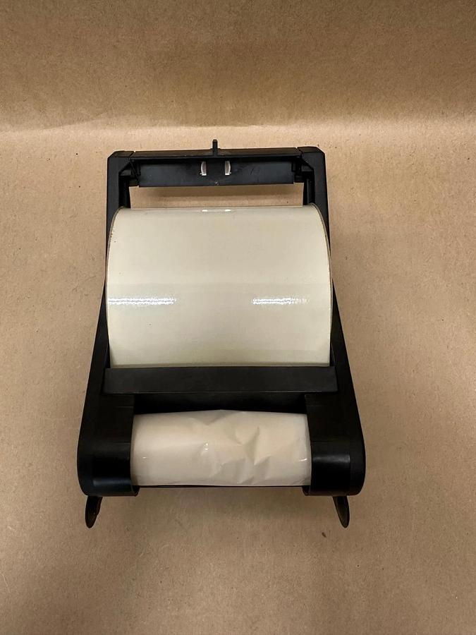 Used Brady B580 White on Clear, 4” x 90’ Label Cartridge