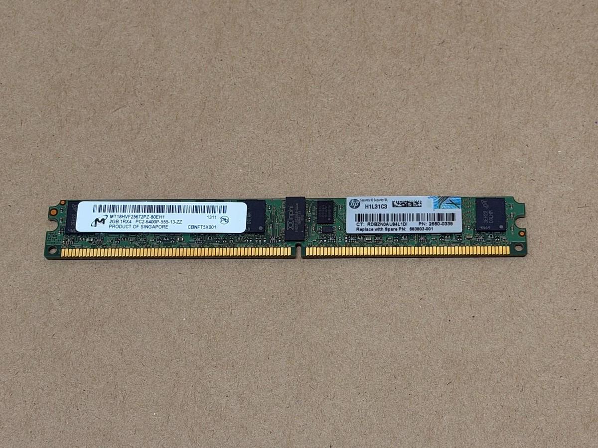 Used Micron MT18HVF25672PZ-80EH1 Intel 2GB Memory
