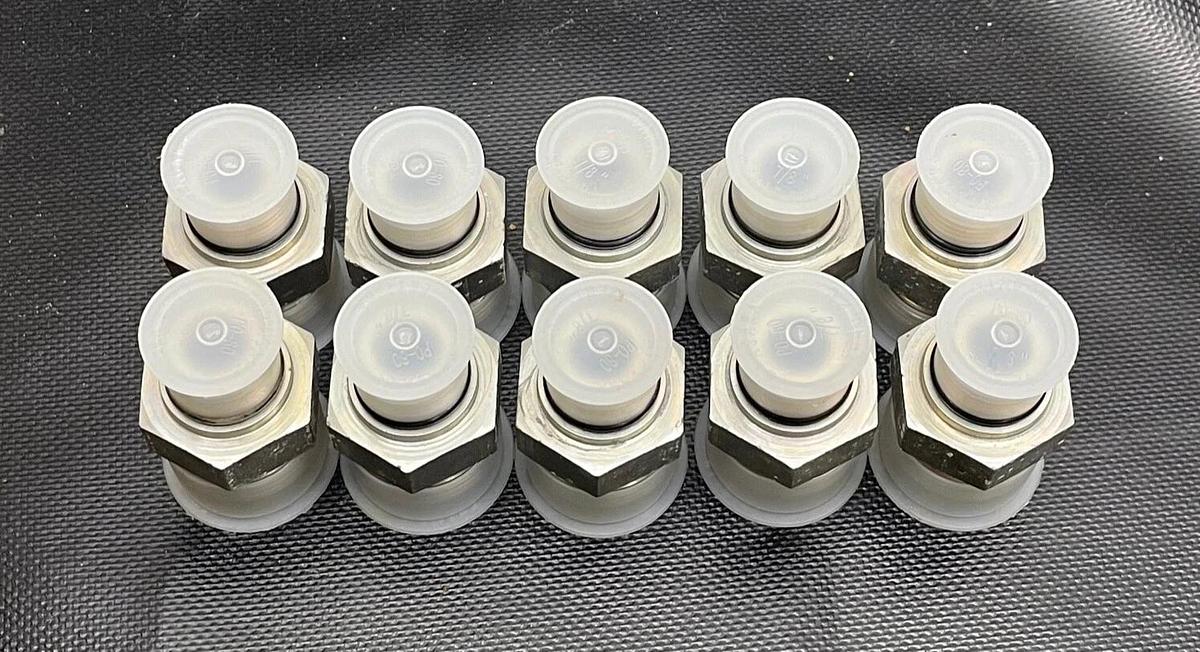 Used Niagara PO-80, 7/8”-1-5/16” Fittings with Clear Cap (LOT of 10)