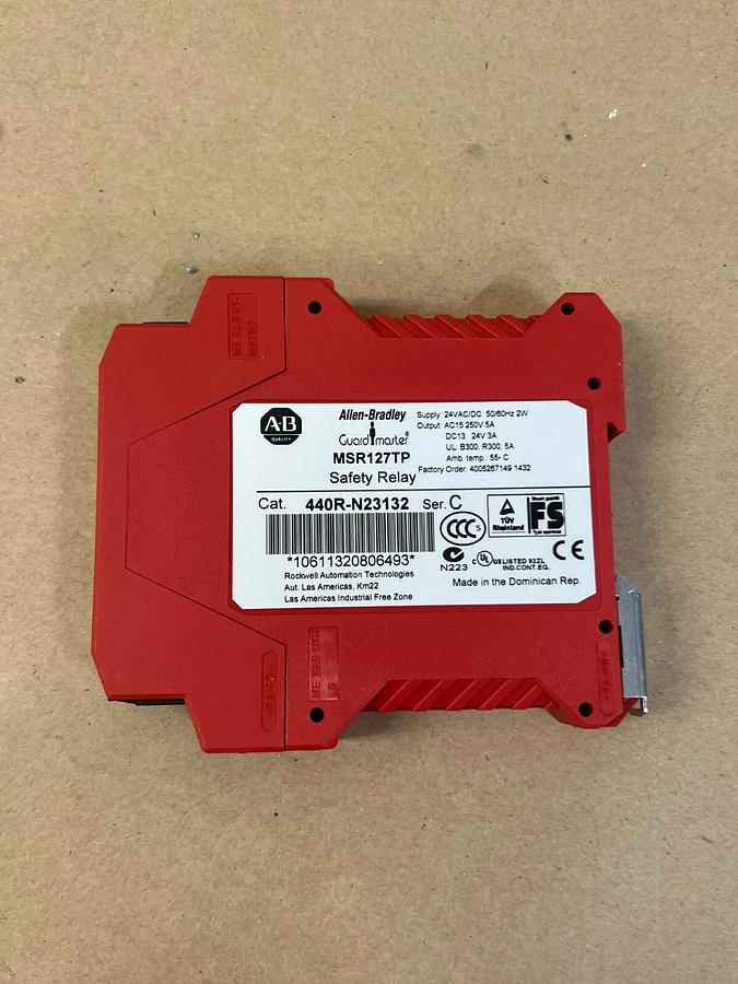 Used Allen Bradley MSR127TP Guard Master Safety Relay