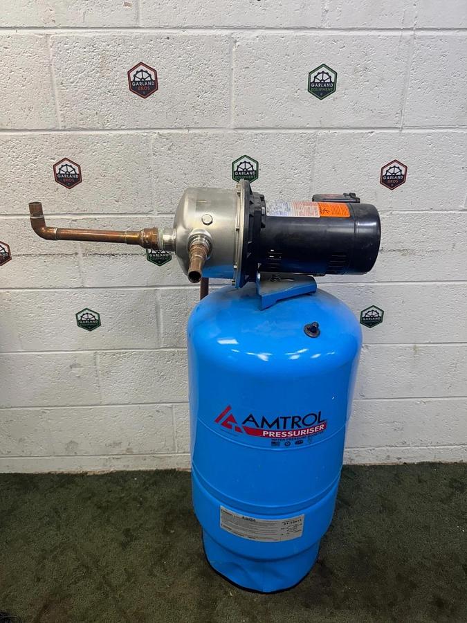 Used Amtrol RP-15 Water Pressure Booster, 75 PSI Tank, 1/2Hp AO Smith Pump @ 3450RPM