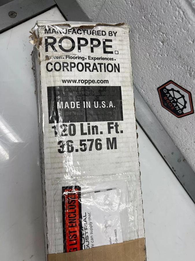 Used Roppe Corporation 40C73P175-017 Base 700 CB 1/8 P 4 Rubber Wall Base (15 pcs)