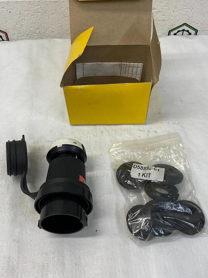 Used Hubbell HBL2431SW HBL Twist-Lock Plug Watertight Safety-Shroud