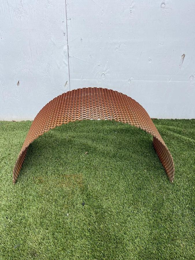 Used HammerMill Screens 5/8” Hole Diam, W:16.50”, L:58.50”, 3 Gauge Steel, 1/4” Thick