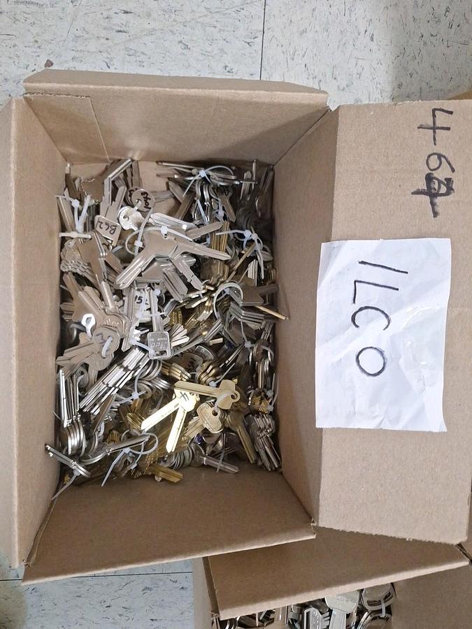 Used Ilco B65, B72, B80 Assortment of GEO Key Blanks - Lot of 26