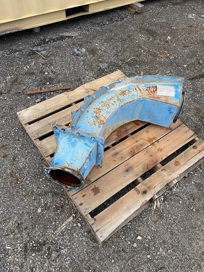 Used Koger Air 8x90 Replaceable Back Elbow, 8” Flange, 90° Elbow Angle