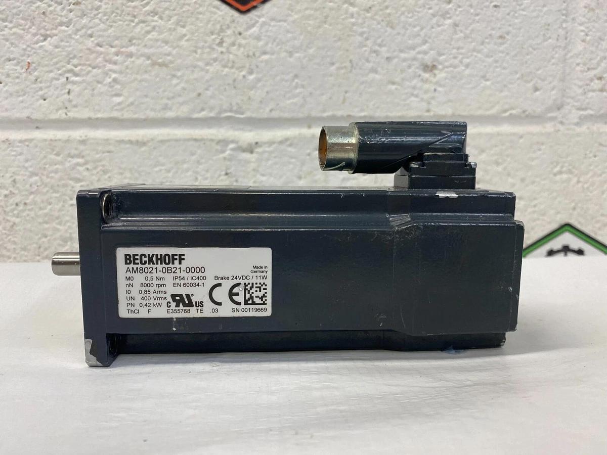 Used Beckhoff AM8021-0B21-0000 Servo Motor PARTS ONLY