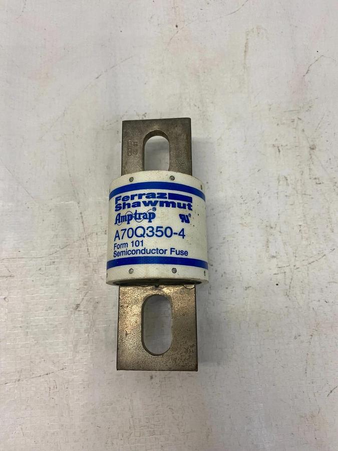 Used Ferraz Shawmut A70Q350-4 Amptrap Form 101 Semiconductor Fuse