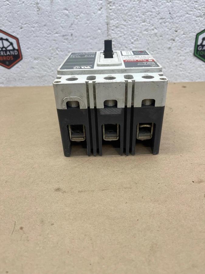 Used Westinghouse HMCP003A0C Motor Circuit Protector, Ser C, 3A, 3 Pole, 600VDC