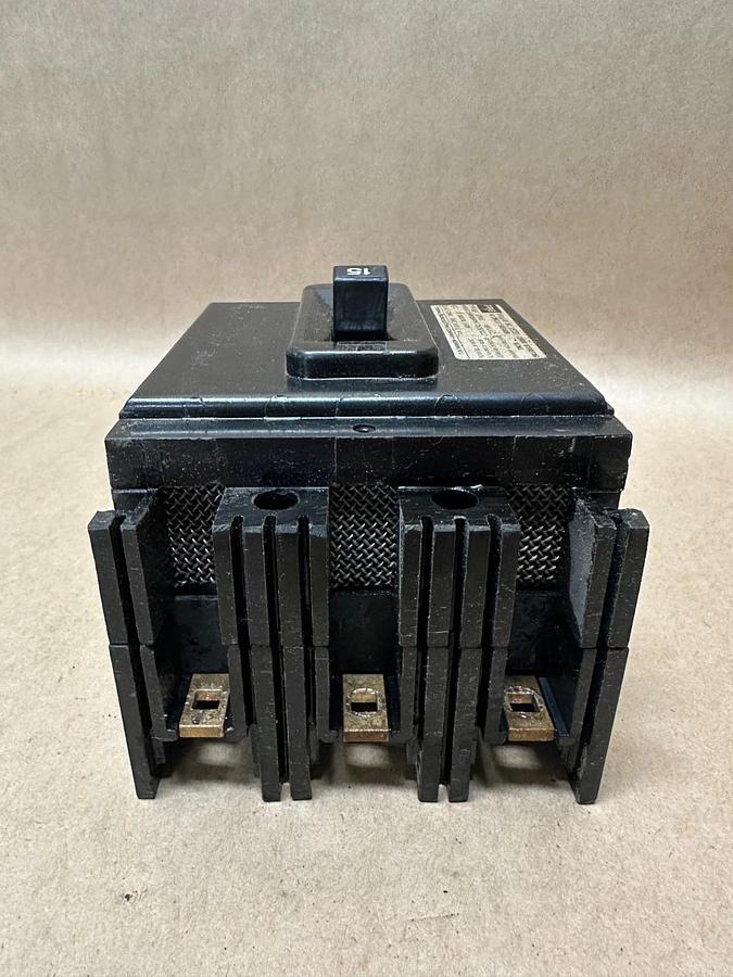 Used Federal Pacific NEF 15A 3 Pole Circuit Breaker