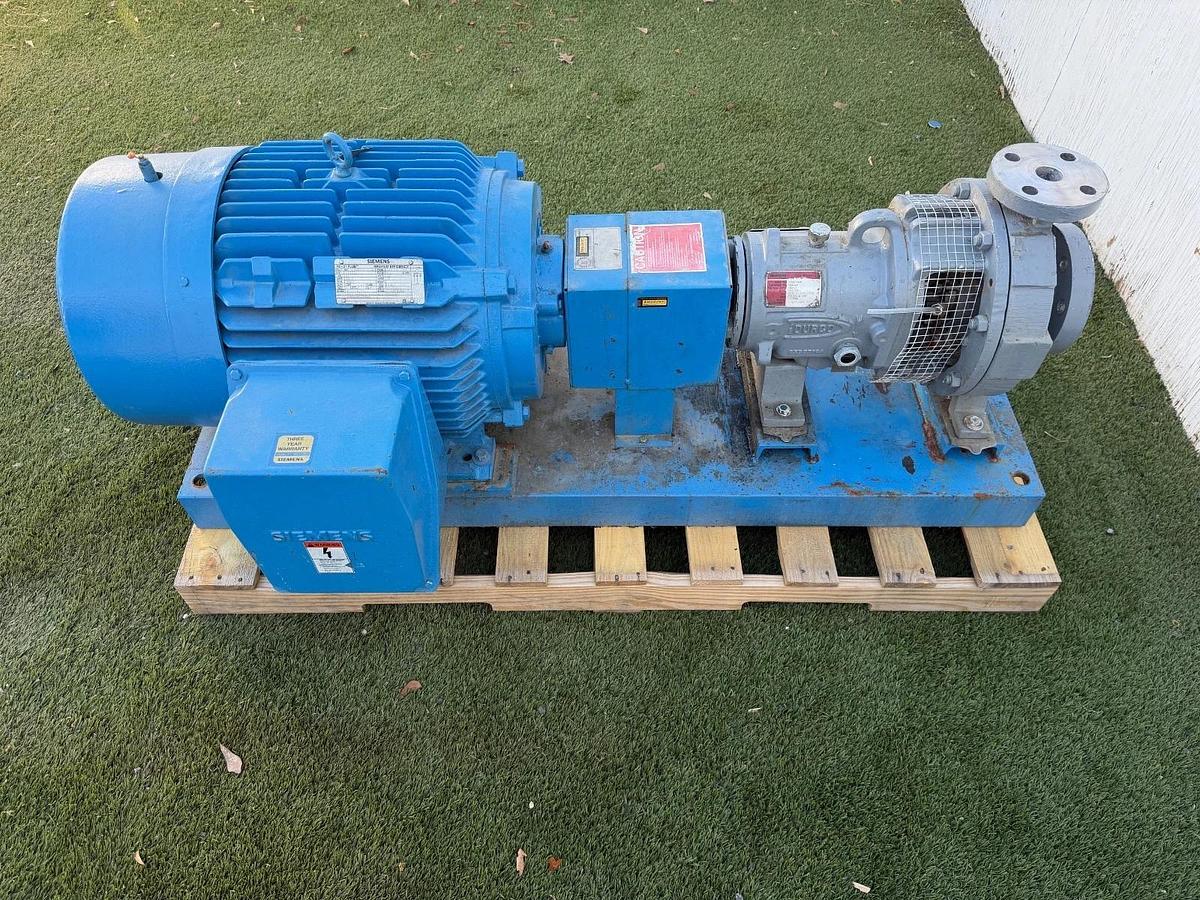 Used Durco Pump MK3 STD Size 2K3x1.5-10ARV/10.00 w/ Siemens 60Hp Motor @ 3565RPM