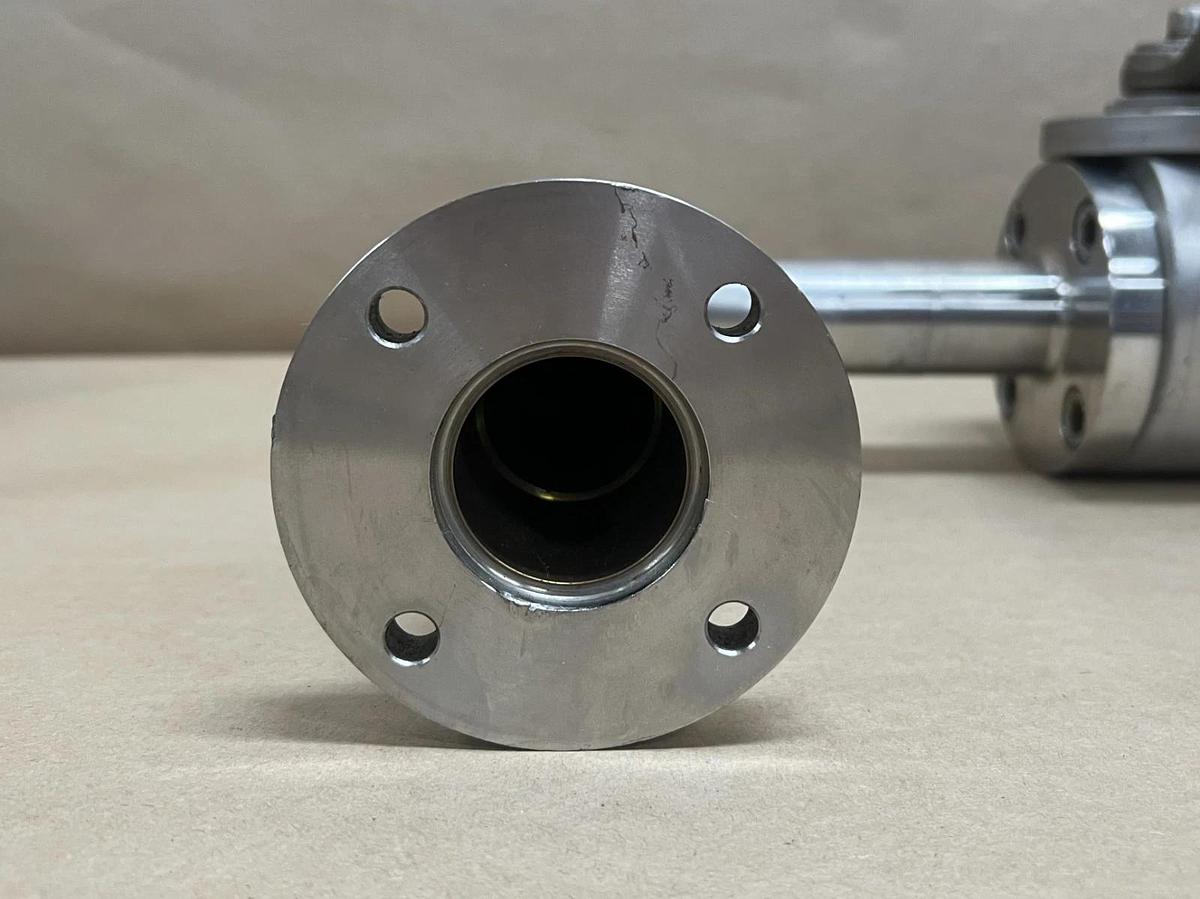 Used Pister DN32, PN40 SS High Pressure 2-Way Ball Valve Assembly