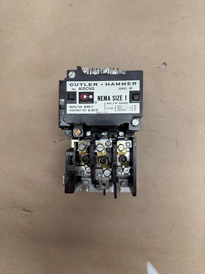 Used Cutler-Hammer A10CN0 NEMA Size 1 Starter