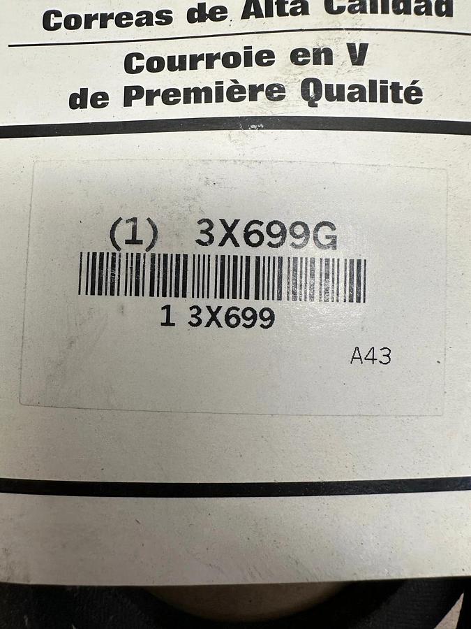 Used Dayton 3X699G V-Belt *NEW* Lot of 2