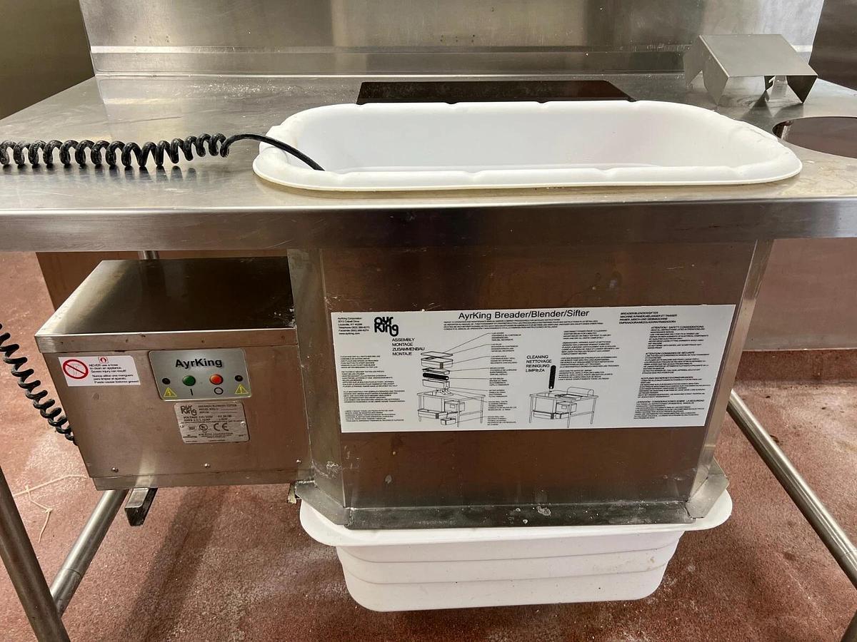 Used Ayrking BBS-U Table Breader/Blender/Sifter 1/6Hp, 2.3/1.2A, 115/230V