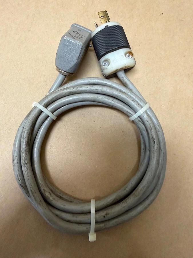 Used Harting Han 3A-F Connector Cord w/ Hubbell HBL4570C Locking Plug