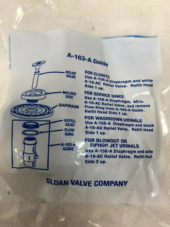Used Sloan H-636-AA (LOT of 4) and Sloan A-163-A (LOT of 2)