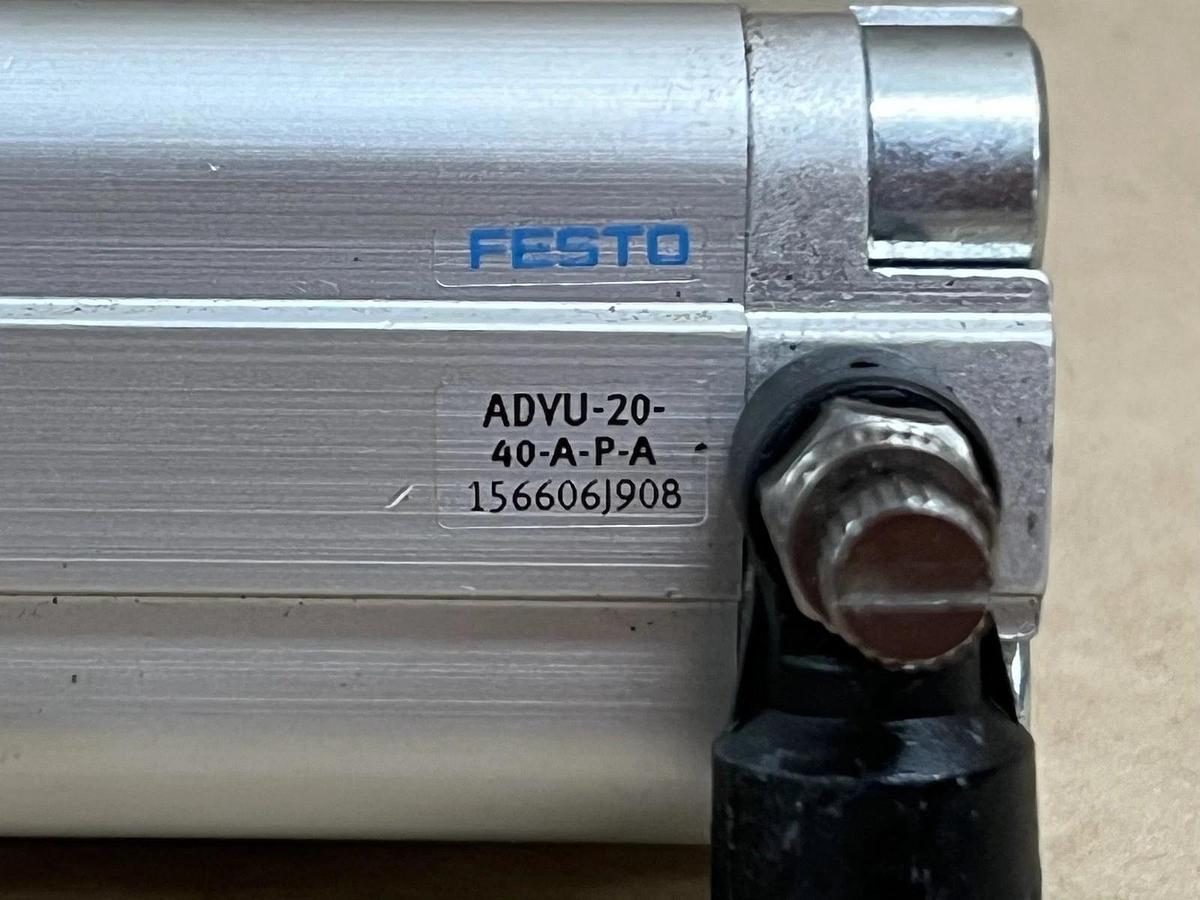 Used Festo ADVU-20-40-A-P-A Compact Pneumatic Cylinder