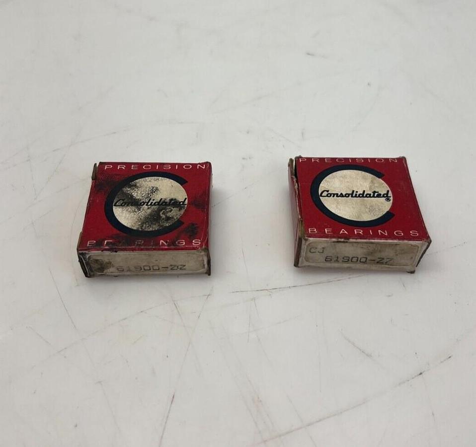 Used Consolidated 61900-ZZ Ball Bearing - Lot of 2