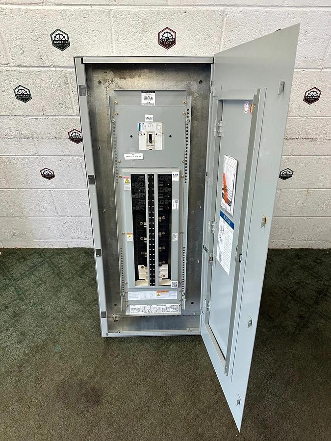 Used Eaton POW-R Line PRL2A Panel Board w/ Eaton PDG2 200A Main Breaker