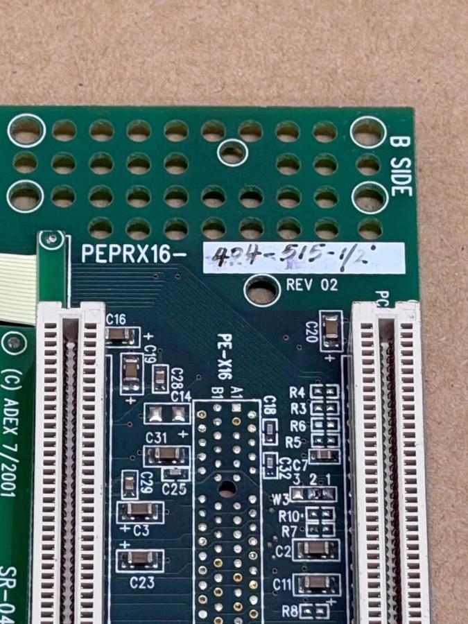 Used ADEX PEPRX16-424-515-1/2 PCI Express Right-Angle Riser Card